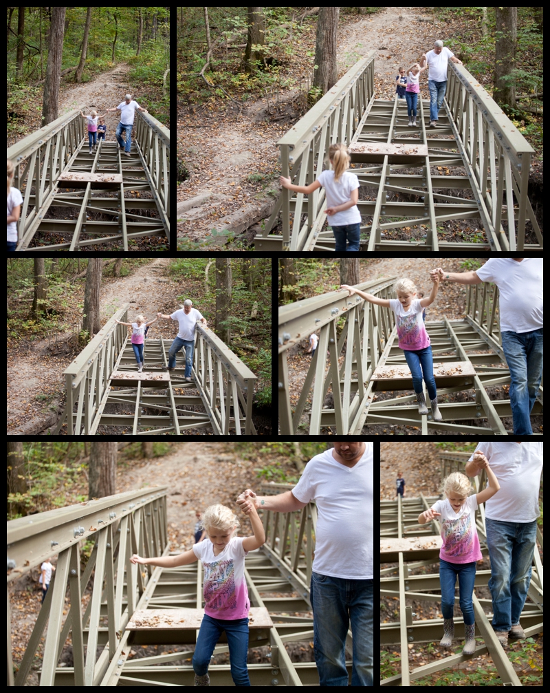fall family fun woods bridge