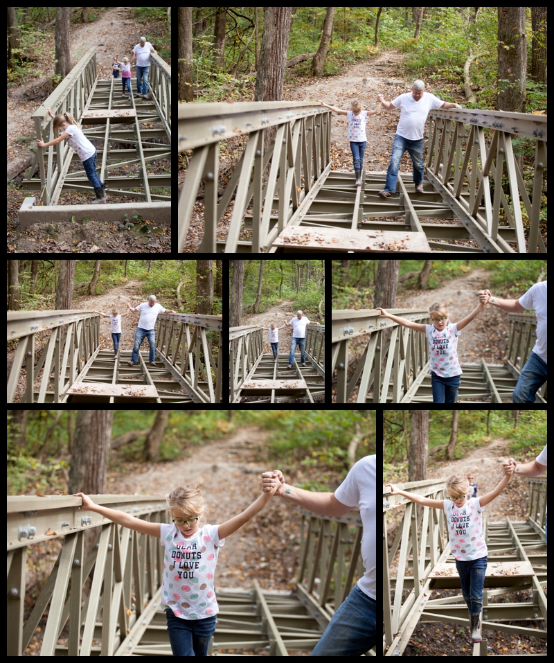 fall family fun woods bridge