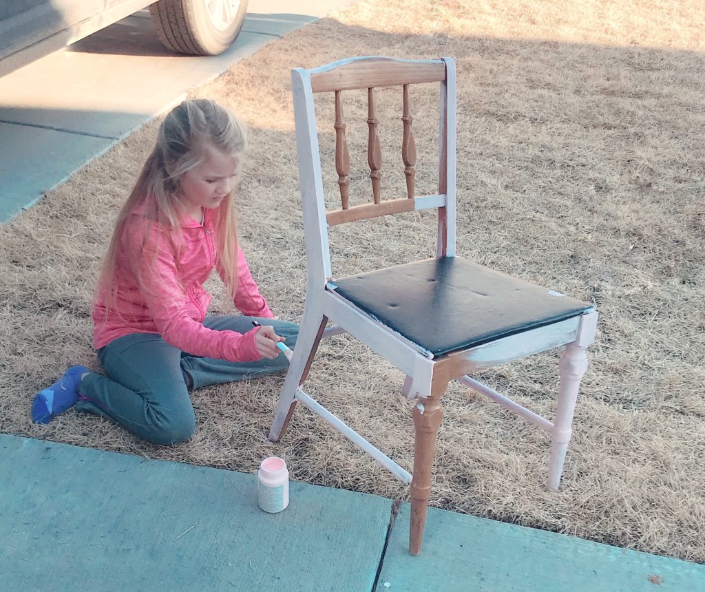 DIY Chalk paint chair