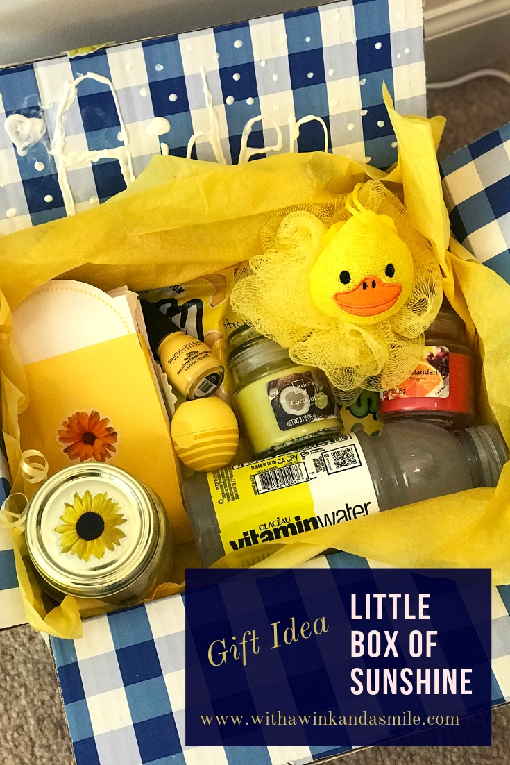 yellow gift ideas mother's day birthday box of sunshine